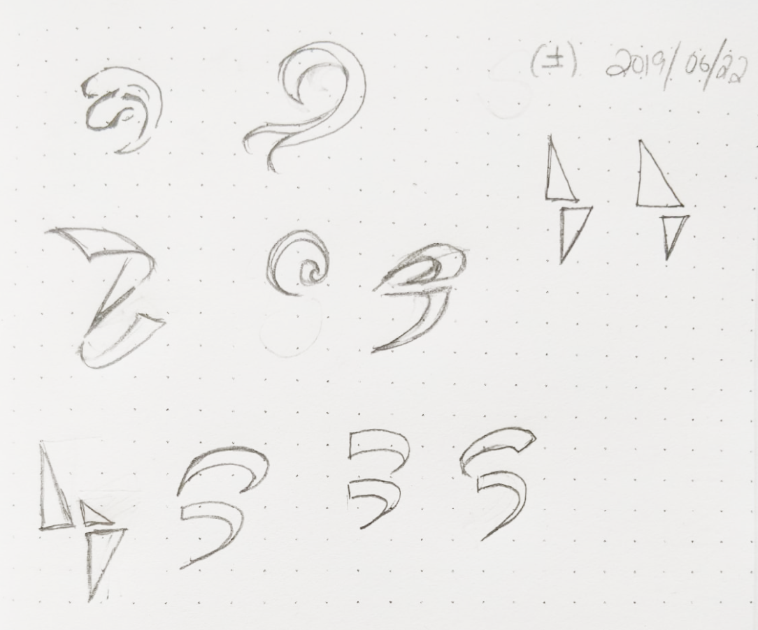 SFU Surge logo sketches